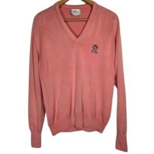 Vtg Titleist Mens Large Brushed Cotton Boca Raton Pullover Sweater Country Club